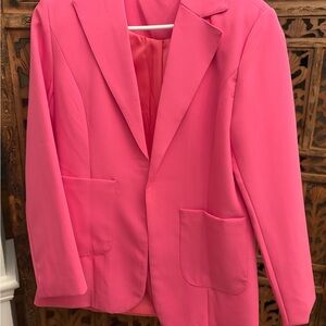 Barbie core Women’s Pink Oversized Blazer